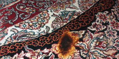 هزینه ترمیم سوختگی فرش